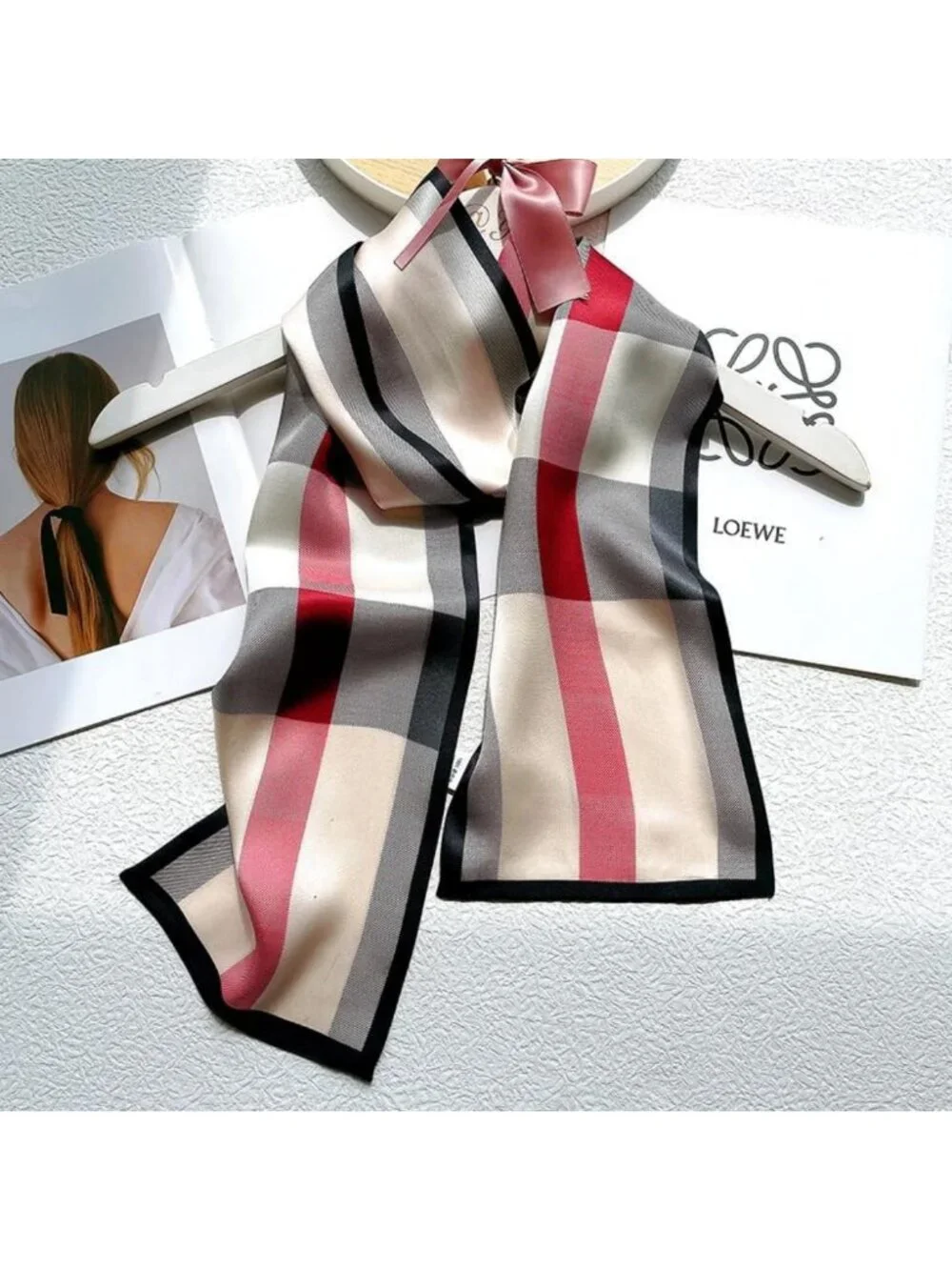 Luxurious 100% Mulberry Silk Scarf for Women - Long Headscarf & Neck Wrap
